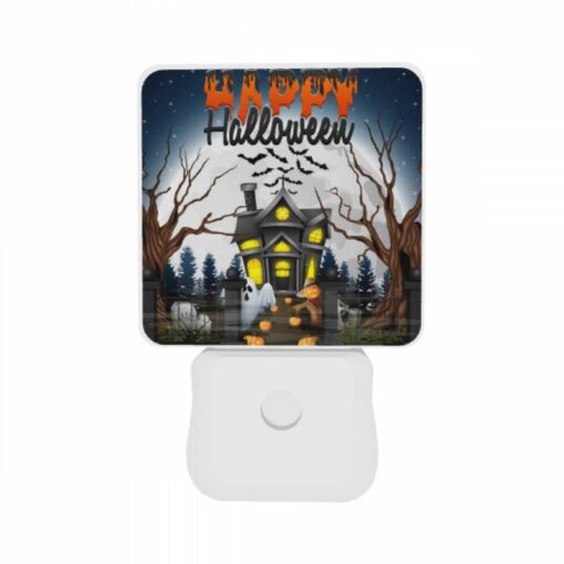 Night Light Set Of 2, A Halloween Scene With A House -Acrylic Night Light Shop ccd5a4bb6e8fc1273e21743c98e5c7c028dbdae1