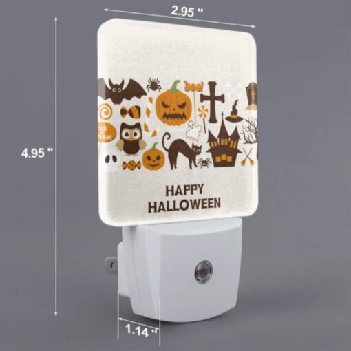 Night Light Set Of 2, A Collection Of Halloween Symbols And Decorations. -Acrylic Night Light Shop cd0292df521f22d0ded794597aba90db6698f316