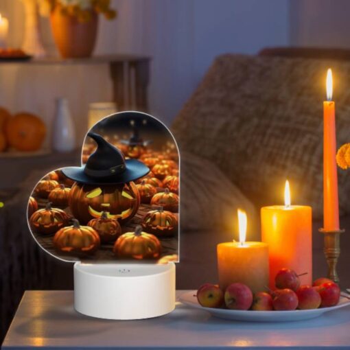 Love Acrylic Night Light, A Witch's Hat Is On Top Of A Pumpkin. -Acrylic Night Light Shop cd5b9cba503912457ad4a48700fe7481df91bdfb