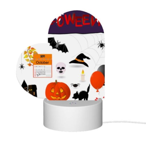 Love Acrylic Night Light, A Calendar With A Halloween Theme. -Acrylic Night Light Shop ce00fd758075d9ab6afc6ce9ca8790511d100d79