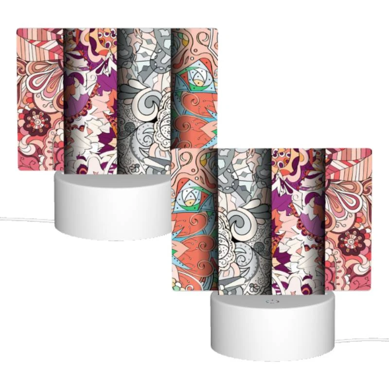 Rectangular Acrylic Night Light, Four different colored designs of a flower. Rectangular Acrylic Night Light, Four Different Colored Designs Of A Flower. -Acrylic Night Light Shop ce410597ff98316eeb0f6446155b699758ccc467