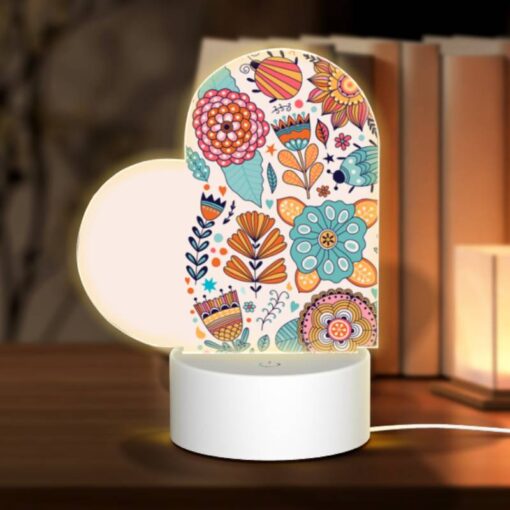 Love Acrylic Night Light, A Colorful Collection Of Flowers And Leaves. -Acrylic Night Light Shop ce9704b41fc7ba50cff697aaf267254b9403be76
