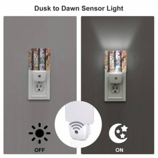 Night Light, Four Different Colored Paintings Of Swirls And Designs. -Acrylic Night Light Shop cea68d102a951ad4ae2d3041b9064b61349b084b