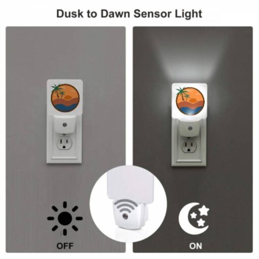 Night Light Set Of 2, A Sunset Scene With A Beach And Palm Trees. -Acrylic Night Light Shop ceb1000ce0ffebbace6c5661301607e2aaa1400e