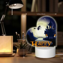 Love Acrylic Night Light, A Witch On A Broom Flies Over A Castle During A Halloween Celebration. -Acrylic Night Light Shop ceca6750a3f59acbc7da5f12c500221f87fe92d7