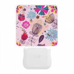Night Light, A Colorful Floral Pattern With Pink -Acrylic Night Light Shop ced60850298d97ee28a4261200ea8fa1554c91e4