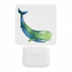 Night Light, A Blue And Green Whale Is Laying On The Ocean Floor. -Acrylic Night Light Shop cf06fa37d6fc438d91ab191b2aede2e5f8e8d19c