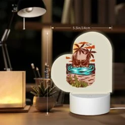 Love Acrylic Night Light, A Cartoon Of A Skull In The Water With A Palm Tree In The Background. 5 Love Acrylic Night Light, A Cartoon Of A Skull In The Water With A Palm Tree In The Background. -Acrylic Night Light Shop cf49744293c3890201df3d755b7dd14871d7e2c8