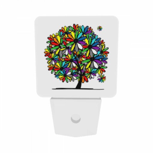 Night Light Set Of 2, A Colorful Tree With A Rainbow Of Colors. -Acrylic Night Light Shop cf89317e0bb74f649881a36b3e04524b30c1cecf