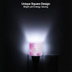 Night Light Set Of 2, A Pink Flower With Purple Petals. 3 Night Light Set Of 2, A Pink Flower With Purple Petals. -Acrylic Night Light Shop cfc964bf1881f73e62144fb88132636a828910a9