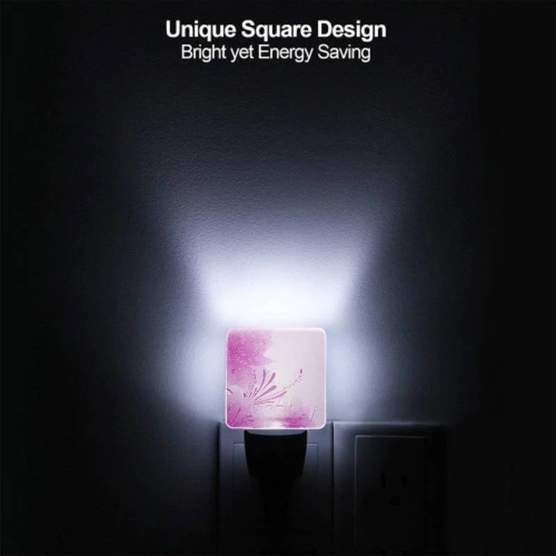 Night Light Set of 2, A pink flower with purple petals. Night Light Set Of 2, A Pink Flower With Purple Petals. -Acrylic Night Light Shop cfc964bf1881f73e62144fb88132636a828910a9