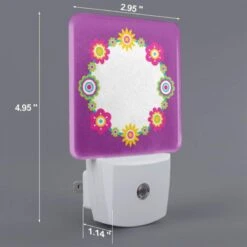 Night Light Set Of 2, A Purple Background With A Yellow Sunflower Design. 1 Night Light Set Of 2, A Purple Background With A Yellow Sunflower Design. -Acrylic Night Light Shop d011ce9f605b3c7a9327c759f0c6001e943d17a9