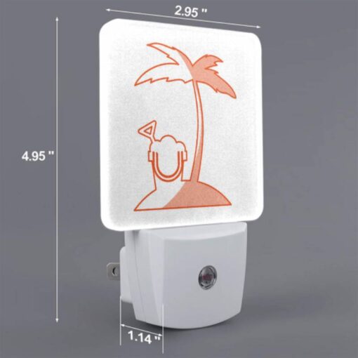 Night Light, A Cartoon Of A Palm Tree With A Toothbrush In It. -Acrylic Night Light Shop d02040a288ccac82caf5b31a8a23691991e7e4a3