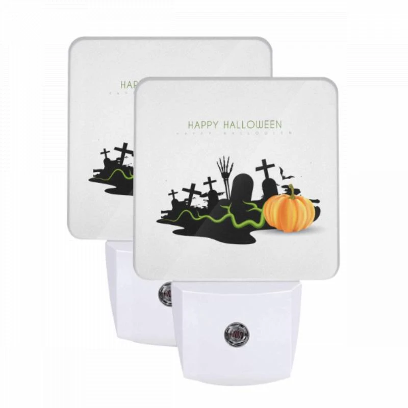 Night Light Set of 2, A Halloween poster with a pumpkin and a cross. Night Light Set Of 2, A Halloween Poster With A Pumpkin And A Cross. -Acrylic Night Light Shop d06a94c3c2fed6bb52ea62b86d72d9a7da44215b