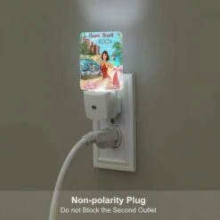 Night Light, A Woman In A Red Bathing Suit Sits On A Towel In Front Of A Vintage Car. -Acrylic Night Light Shop d07f2ac899a58ca84465ff705a2c8ede484de650