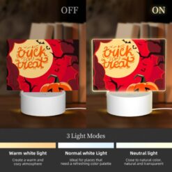 Rectangular Acrylic Night Light, A Halloween Themed Poster With A Pumpkin And A Spider Web. -Acrylic Night Light Shop d099659f43ab34ad8bc05230b0c64de1358d5503