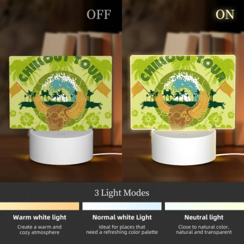 Rectangular Acrylic Night Light, A colorful advertisement for a beachside tour. Rectangular Acrylic Night Light, A Colorful Advertisement For A Beachside Tour. -Acrylic Night Light Shop d0b459b79e3e6ec140342fe0e24be03875b1c46c 1