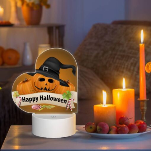Love Acrylic Night Light, A Halloween Sign With A Witch's Hat And A Pumpkin. -Acrylic Night Light Shop d16e7b6795c0524c00ba8c7f3b2c21e100f70614