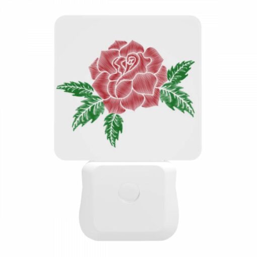 Night Light, A Red Rose With Green Leaves. -Acrylic Night Light Shop d1a254e7c932c32dbe7c639ce6099f8134fa3254