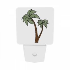 Night Light Set Of 2, A Green And Brown Palm Tree With A Brown Trunk. -Acrylic Night Light Shop d23ca79a32f21a2479d3424e98a14d16fe2d6aa9