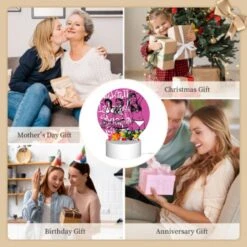 Round Acrylic Night Light, Three Women In Bikinis Are Standing On A Pink Background. 7 Round Acrylic Night Light, Three Women In Bikinis Are Standing On A Pink Background. -Acrylic Night Light Shop d27d02ddfe32a48be1095f96b4f4b6f51e0a4d8d