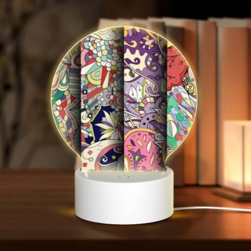Round Acrylic Night Light, Three Colorful Designs Are Displayed On A Single Sheet Of Paper. -Acrylic Night Light Shop d328c2924ade823c0d457c5945dbcfb083b0249e
