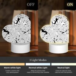 Love Acrylic Night Light, A Pattern Of White And Black Circles. -Acrylic Night Light Shop d35405d7e9c1cd0319dc04ba70fbf63ce52cb05a