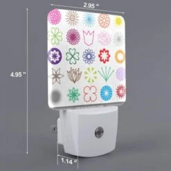 Night Light Set Of 2, A Collection Of Flower Icons In Various Colors. 1 Night Light Set Of 2, A Collection Of Flower Icons In Various Colors. -Acrylic Night Light Shop d3765be28e064b6a2fe7a9275bbf5e6fe5c348f1