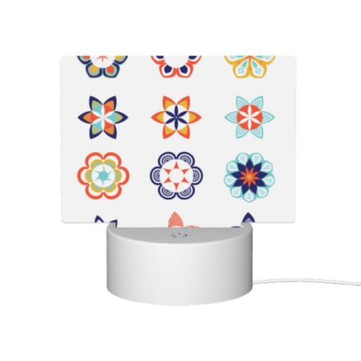 Rectangular Acrylic Night Light, A Collection Of Colorful Flower Designs. -Acrylic Night Light Shop d3e03a16c51c86eebcde2992e06d2701b3d184b6
