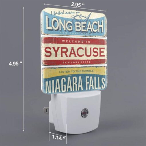 Night Light Set Of 2, A Sign That Says "Welcome To Syracuse -Acrylic Night Light Shop d435b97c7cabc0ca5426399a441be3fa237e170b
