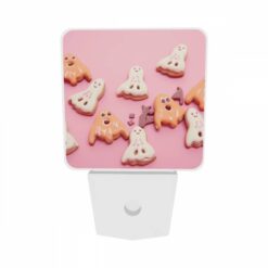 Night Light Set Of 2, A Pink Background With A Bunch Of Halloween Cookies. -Acrylic Night Light Shop d4522a7aeff2e013ae3e290af141970add2b918f