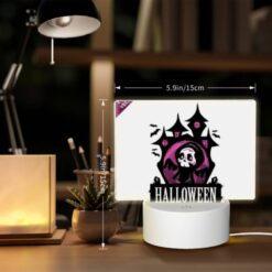 Rectangular Acrylic Night Light, A Black And White Halloween Logo. -Acrylic Night Light Shop d481b1ee5e5d5daec258cacbfe043a9c3ddd8c17