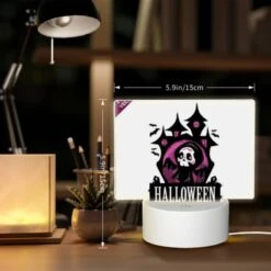 Rectangular Acrylic Night Light, A Black And White Halloween Logo. 5 Rectangular Acrylic Night Light, A Black And White Halloween Logo. -Acrylic Night Light Shop d481b1ee5e5d5daec258cacbfe043a9c3ddd8c17