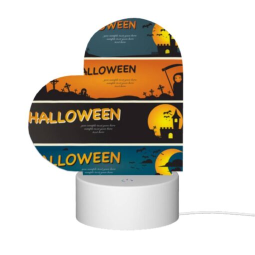 Love Acrylic Night Light, Three Different Halloween Designs Are Shown In This Image. -Acrylic Night Light Shop d4c949c2c9bf7c63c152296e9758e185b1fca6d5