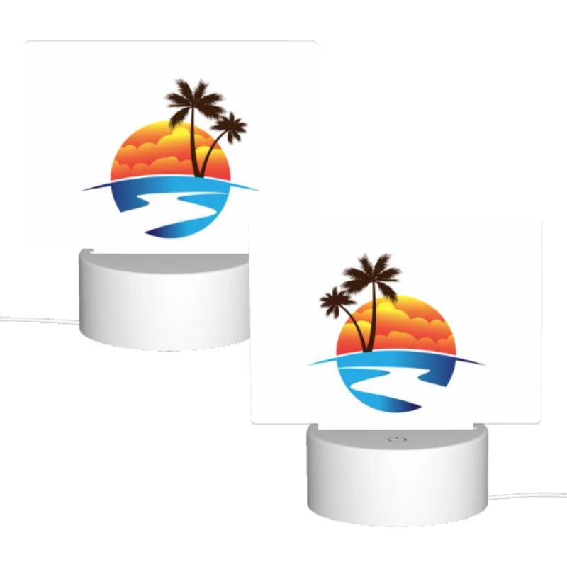 Rectangular Acrylic Night Light, A sunset with a beach and palm trees. Rectangular Acrylic Night Light, A Sunset With A Beach And Palm Trees. -Acrylic Night Light Shop d62337661404ed02b2eaca6506126bdb9477a4eb