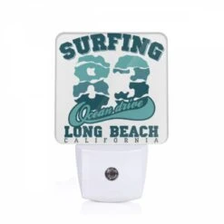 Night Light, A Surfing Logo For Long Beach