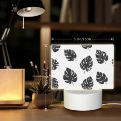 Rectangular Acrylic Night Light, A Pattern Of Leaves On A White Background. 5 Rectangular Acrylic Night Light, A Pattern Of Leaves On A White Background. -Acrylic Night Light Shop d672dd1429db0ddcb914ab9b0c802c2dda3e49b5