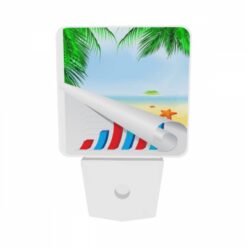 Night Light Set Of 2, A Graphic Of A Beach With A Palm Tree And A Starfish. -Acrylic Night Light Shop d691f263ee73a62f34189c31acac71bc171b8548