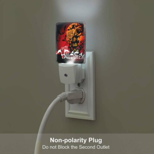 Night Light Set Of 2, A Halloween Poster With A Castle And Bats. -Acrylic Night Light Shop d6bc7895c516cc859bd56094ff413fbd7446ef38