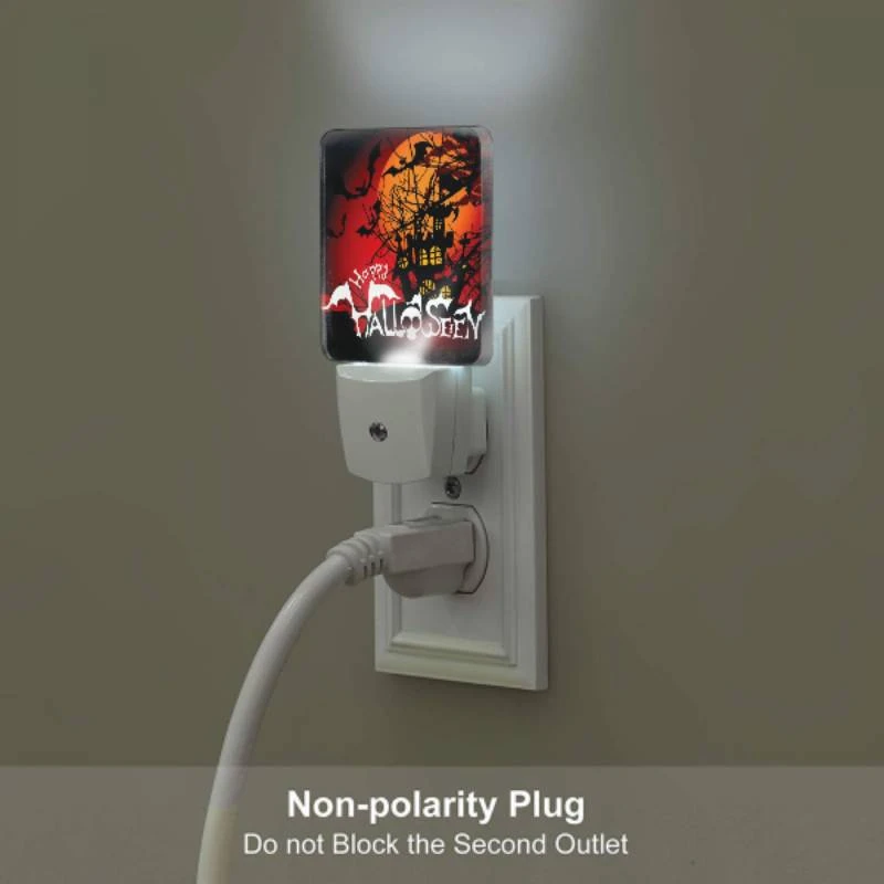 Night Light Set of 2, A Halloween poster with a castle and bats. Night Light Set Of 2, A Halloween Poster With A Castle And Bats. -Acrylic Night Light Shop d6bc7895c516cc859bd56094ff413fbd7446ef38