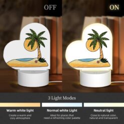 Love Acrylic Night Light, A Cartoon Drawing Of A Palm Tree On A Beach. -Acrylic Night Light Shop d749d2ae9e5792ad7e57132ed081c16efc84931a