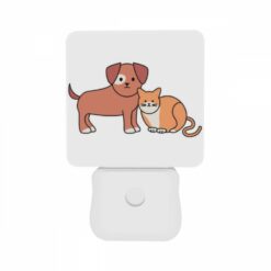 Night Light Set Of 2, A Dog And A Cat Are Sitting Next To Each Other. -Acrylic Night Light Shop d75baf4bb4a8af0c4f99ef378b5046a7c55093a6