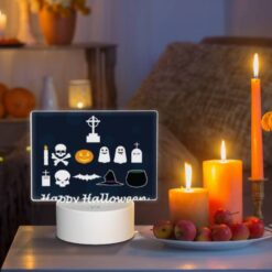 Rectangular Acrylic Night Light, A Collection Of Halloween Symbols And Decorations. -Acrylic Night Light Shop d76654011fcab02cd89a4b901775dc70746ab38d