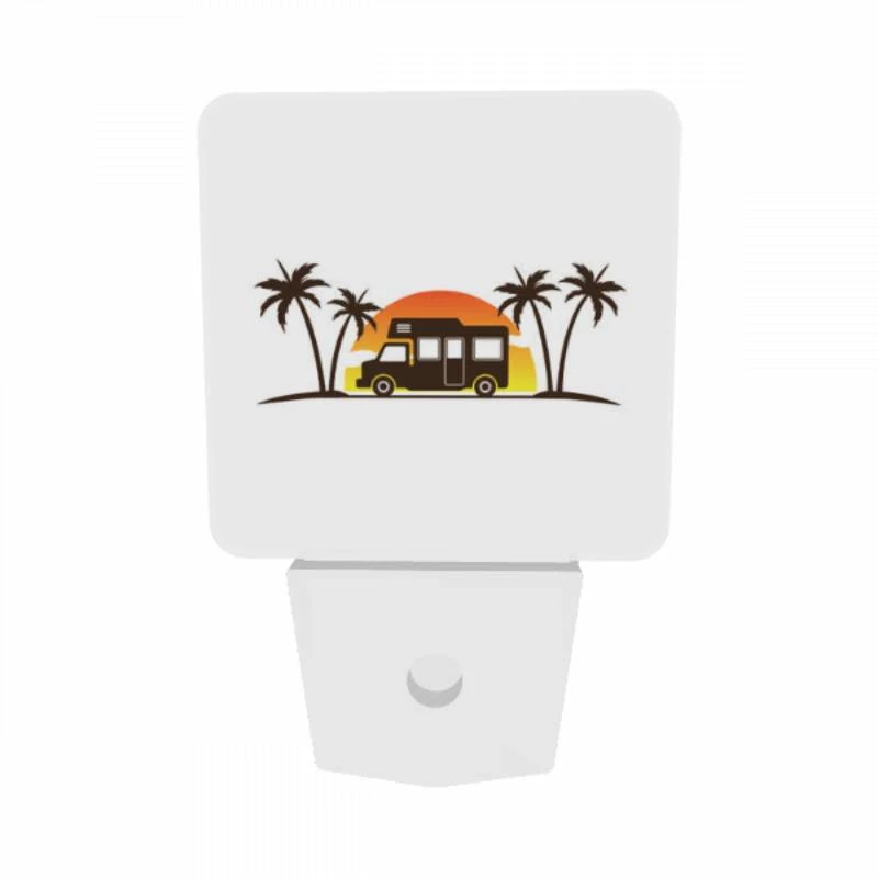 Night Light Set of 2, A food truck is parked in front of a sunset. Night Light Set Of 2, A Food Truck Is Parked In Front Of A Sunset. -Acrylic Night Light Shop d8844b1c8a2446437f92ae5d7bfb6a51e05a472d