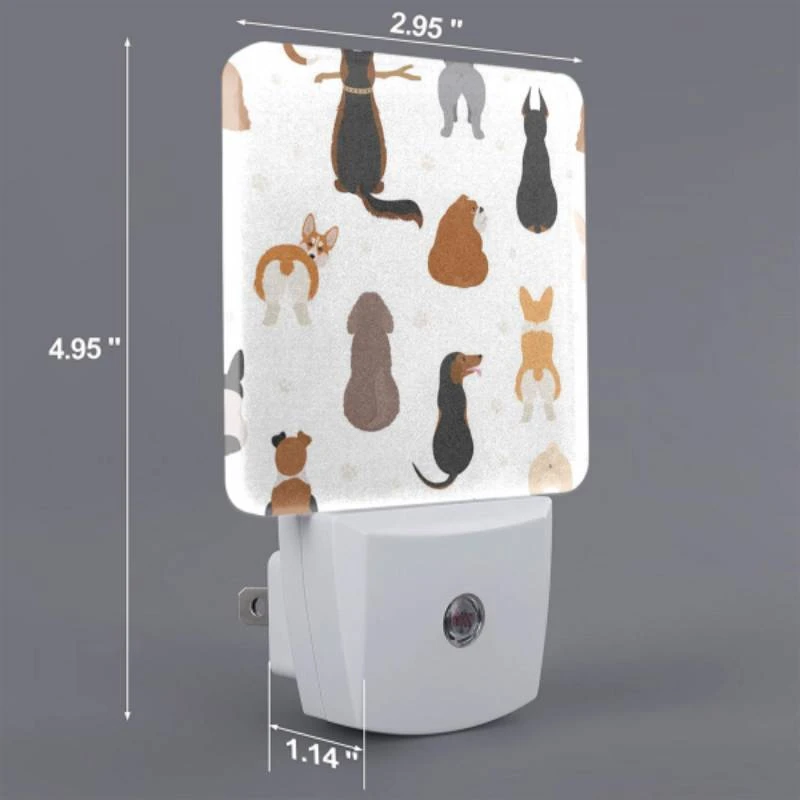 Night Light Set of 2, A collection of different dog breeds. Night Light Set Of 2, A Collection Of Different Dog Breeds. -Acrylic Night Light Shop d88eaddcde1d2656c4d8d25c4d7c89856e88658c