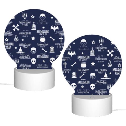 Round Acrylic Night Light, A Collection Of Halloween Party Elements. -Acrylic Night Light Shop d89c3c30f35ed3944abb081e0574bcbf17eb6486