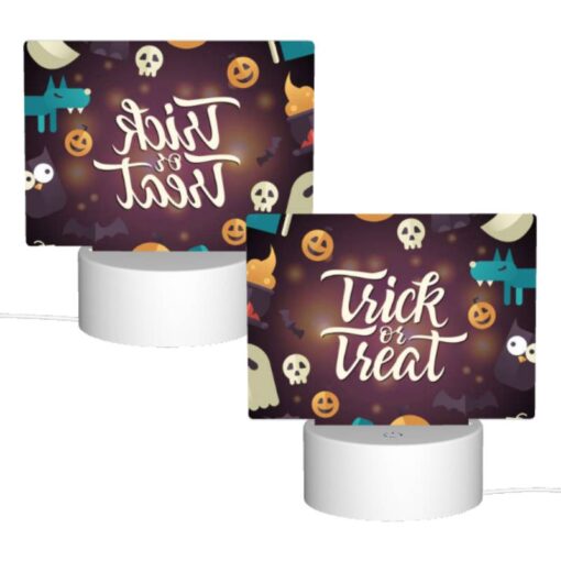 Rectangular Acrylic Night Light, A Collection Of Halloween-themed Images -Acrylic Night Light Shop d9e5c2fa48712dd9f4f73a578d55c05b65f5f3ad