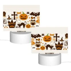 Rectangular Acrylic Night Light, A Collection Of Halloween Symbols And Decorations. 1 Rectangular Acrylic Night Light, A Collection Of Halloween Symbols And Decorations. -Acrylic Night Light Shop da033a36ebbf7d689d9f37b9028686000d36c99f