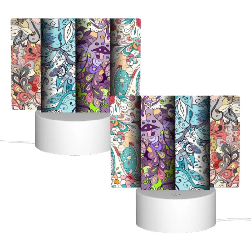 Rectangular Acrylic Night Light, Three colorful designs are displayed on a wall. Rectangular Acrylic Night Light, Three Colorful Designs Are Displayed On A Wall. -Acrylic Night Light Shop da040992c234ec667ab1ba6d302ca9a8862dc136