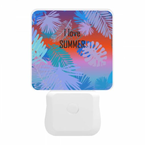 Night Light, A Colorful Image Of Palm Trees With The Words "I Love Summer" Written In The Middle. -Acrylic Night Light Shop dacf58b47a2dd2eca0bd0b30aeeb0291676f50f4